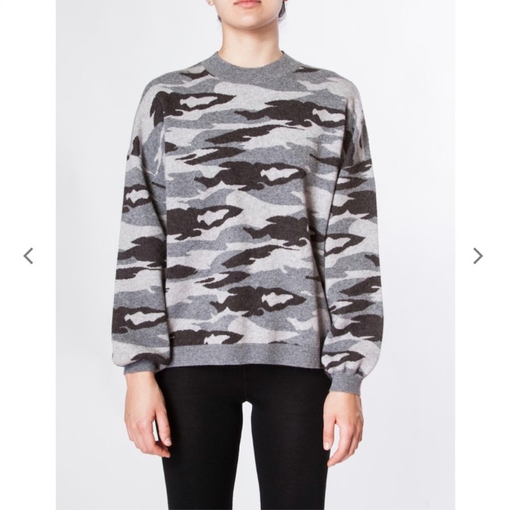 Kerisma Camo Gray & Black Wool Sweater